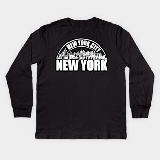 New York City Shirt For NY Lover Kids Long Sleeve T-Shirt